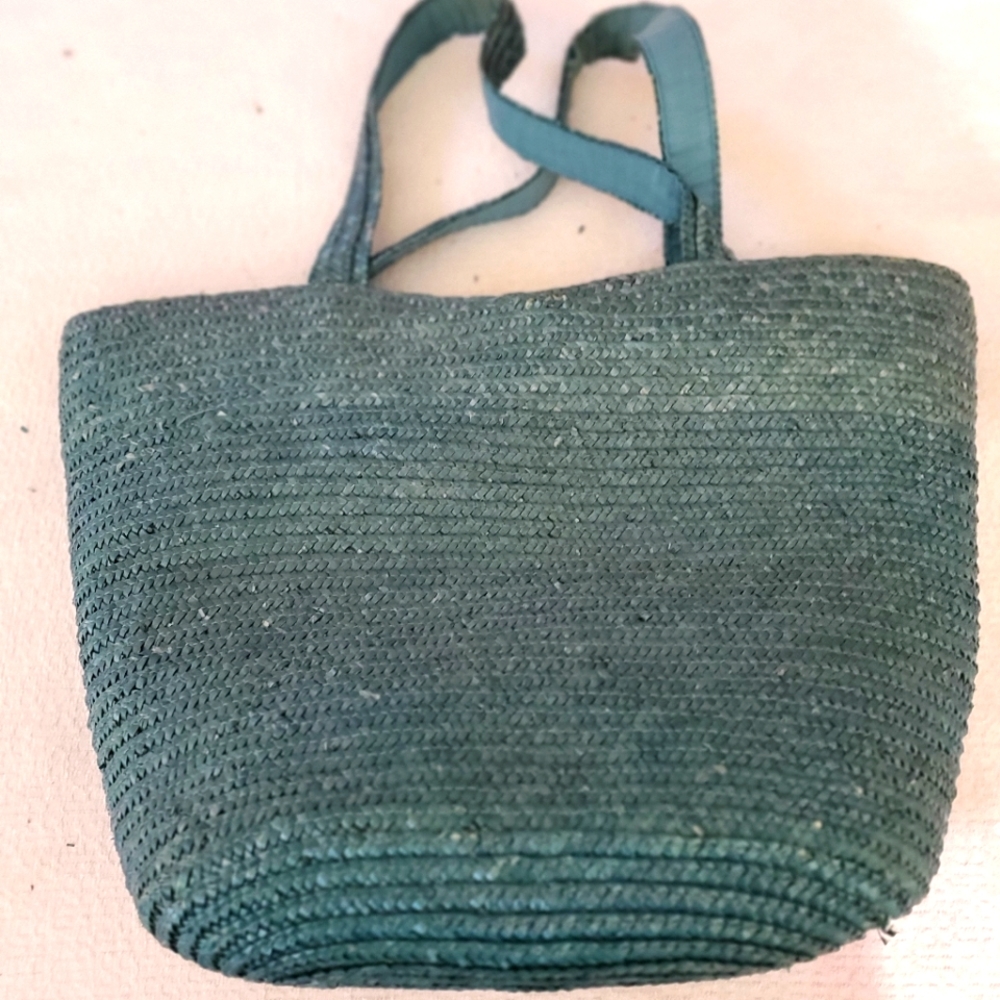 Women Blue Bohemian Straw Bag